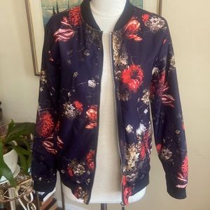 Floral Lightweight Bomber Jacket